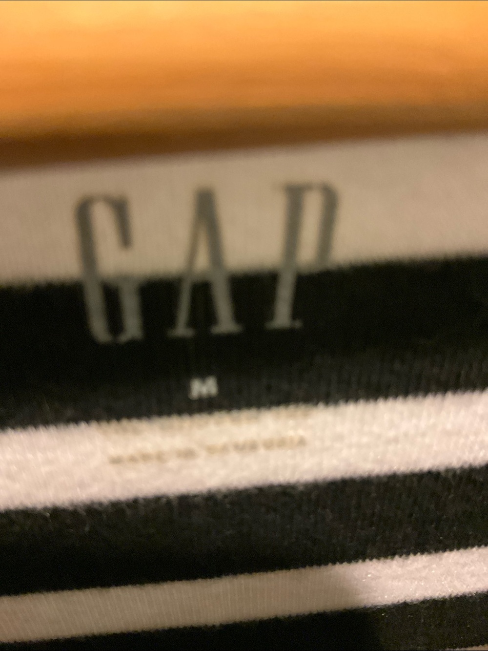 GAP Black & White Striped Long-Sleeve Boatneck Top - Picture 2 of 4